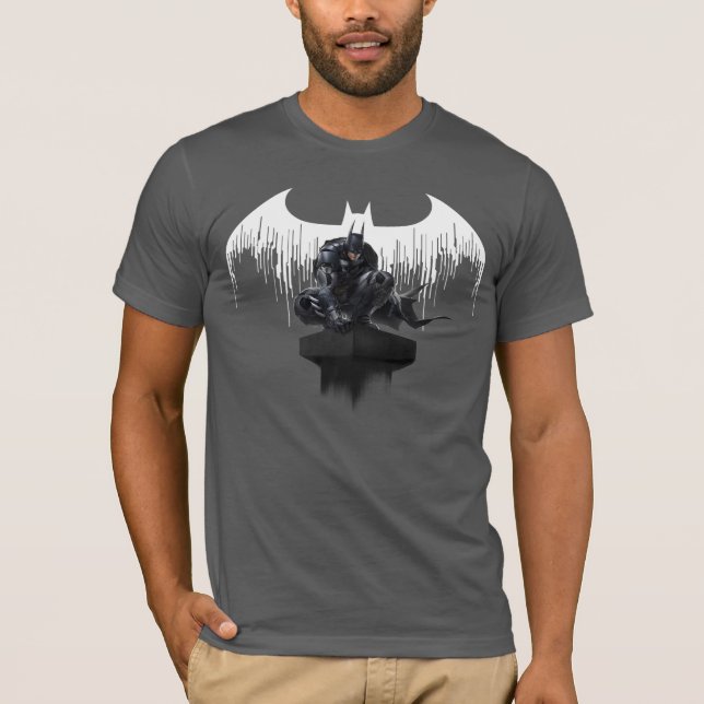 Batman Perched on a Pillar T-Shirt (Front)