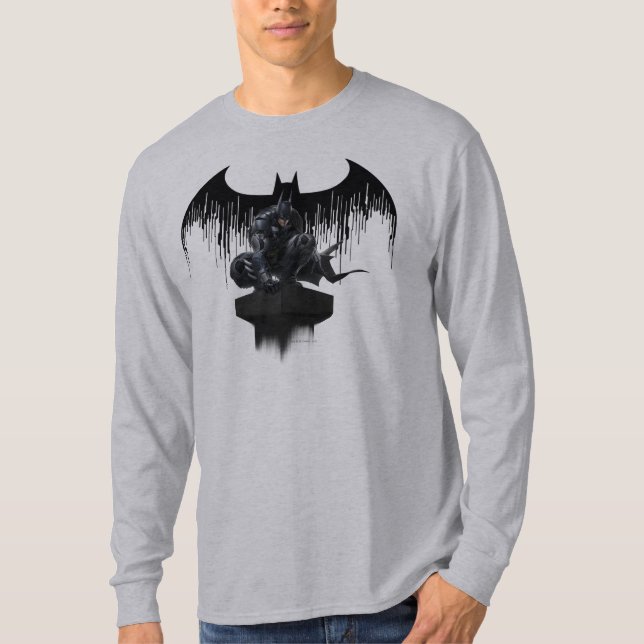Batman Perched on a Pillar T-Shirt (Front)