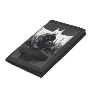 Batman Perched on a Pillar Tri-fold Wallet