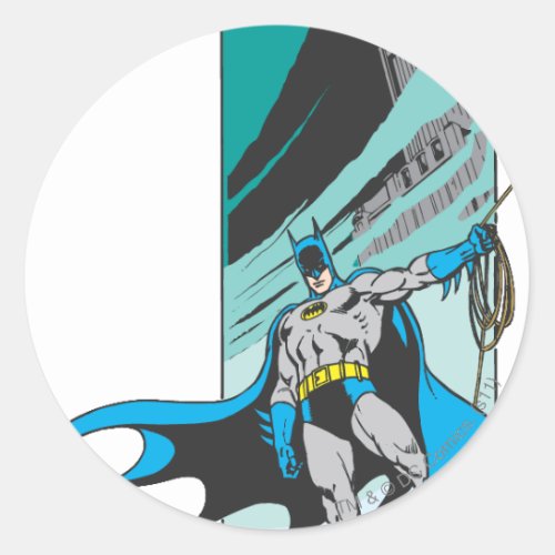 Batman Perches Classic Round Sticker