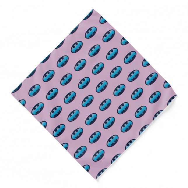 Batman | Pink & Blue Symbol Bandana (Front)