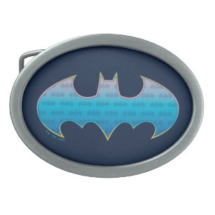 Batman   Pink & Blue Symbol Belt Buckle