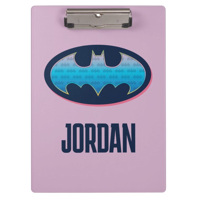 Batman | Pink & Blue Symbol Clipboard (Front)