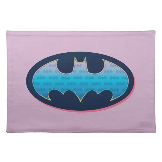 Batman | Pink & Blue Symbol Cloth Placemat (Front)