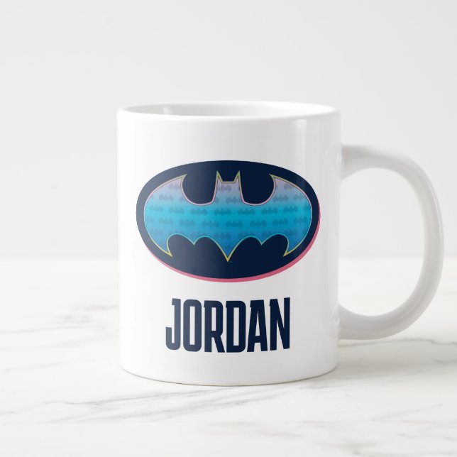 Batman | Pink & Blue Symbol Giant Coffee Mug (Right)