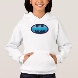 Batman Pink & Blue Symbol Hoodie