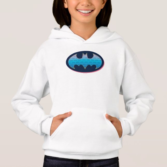 Batman | Pink & Blue Symbol Hoodie (Front)