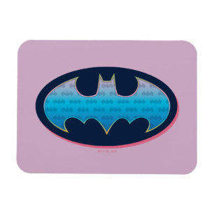 Batman Pink & Blue Symbol Magnet