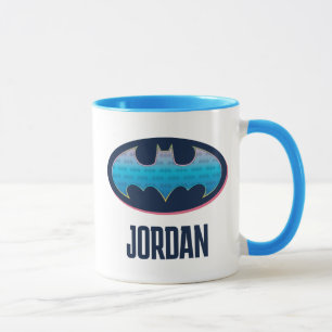 Batman Pink & Blue Symbol Mug