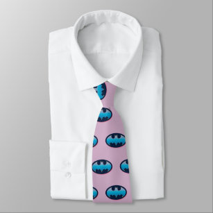 Batman   Pink & Blue Symbol Neck Tie