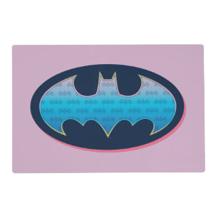 Batman   Pink & Blue Symbol Placemat