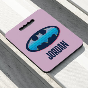 Batman   Pink & Blue Symbol Seat Cushion