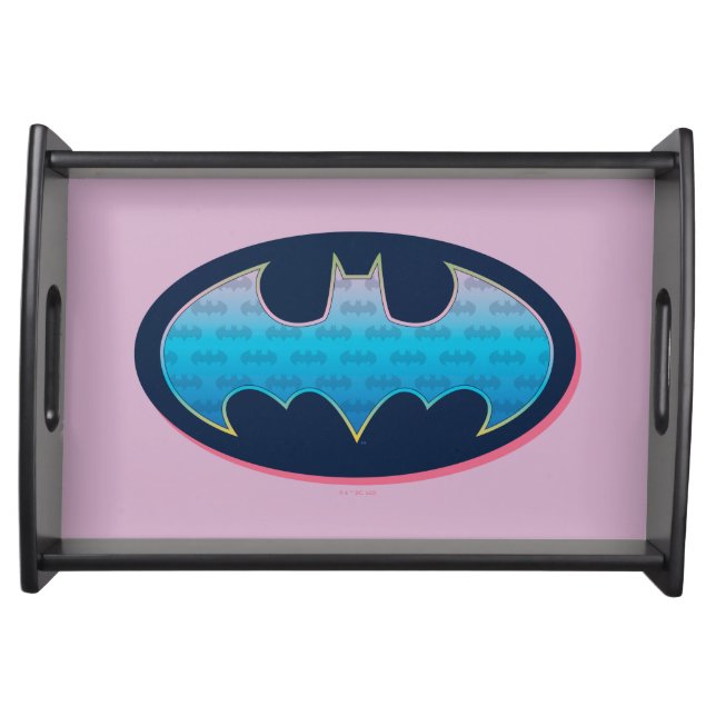 Batman | Pink & Blue Symbol Serving Tray (Front)