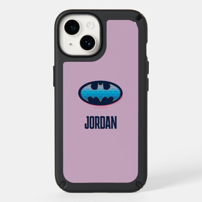 Batman | Pink & Blue Symbol Speck iPhone Case (Front)