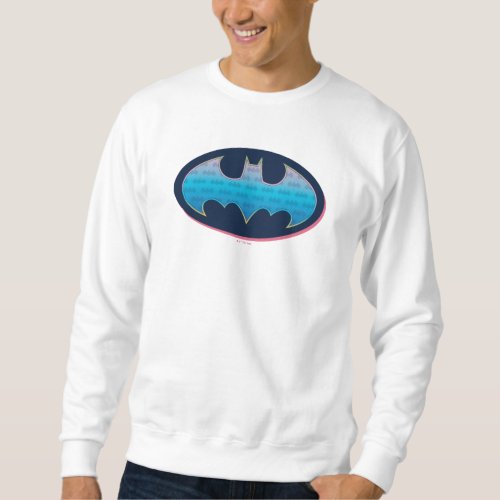 Batman  Pink  Blue Symbol Sweatshirt