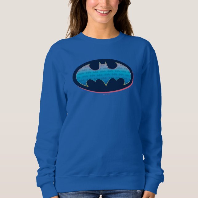 Batman | Pink & Blue Symbol Sweatshirt (Front)