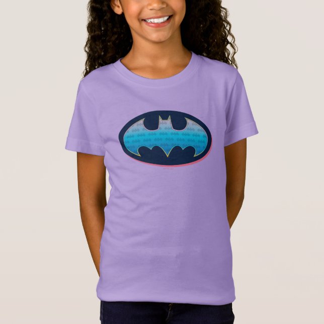 Batman | Pink & Blue Symbol T-Shirt (Front)