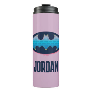Batman Pink & Blue Symbol Thermal Tumbler