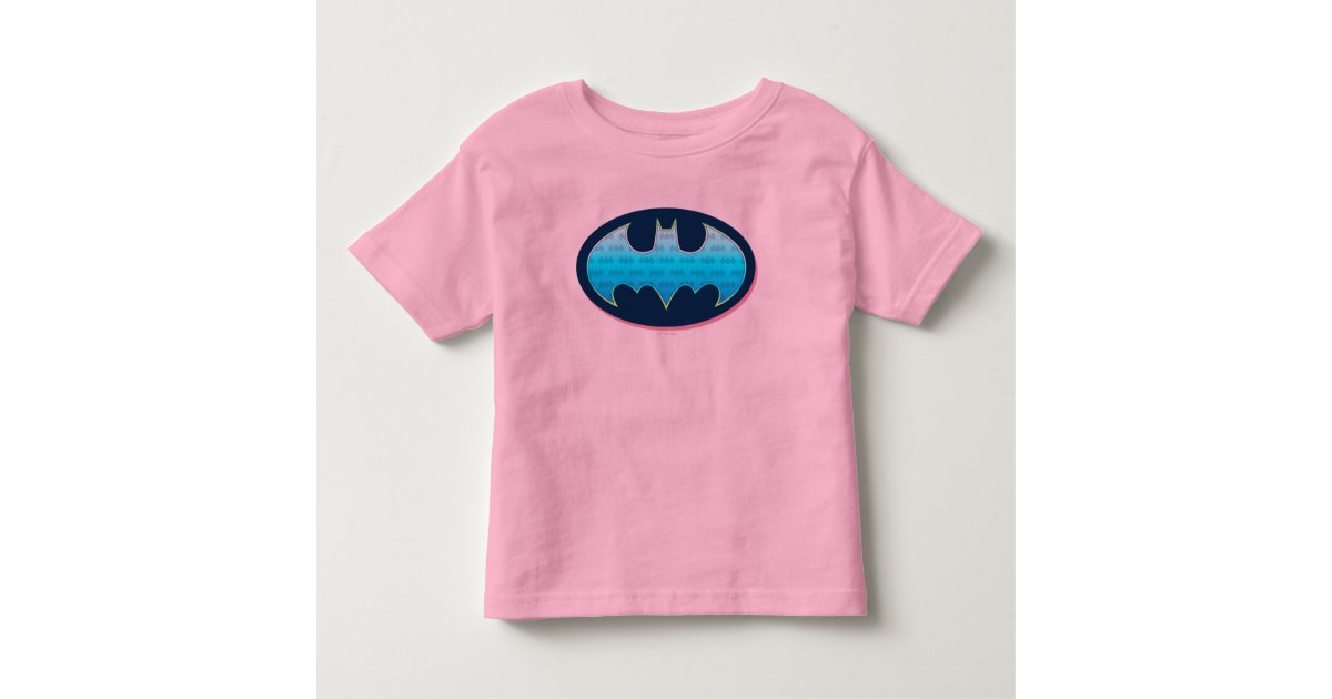 Batman | Pink & Blue Symbol Toddler T-shirt | Zazzle