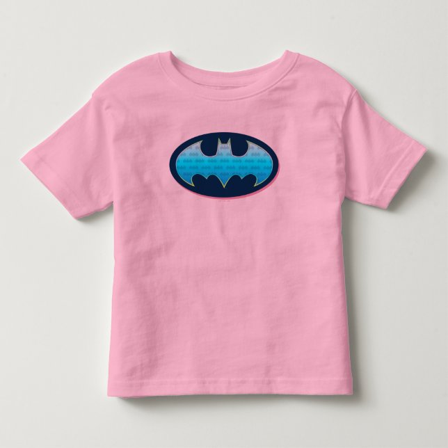 Batman | Pink & Blue Symbol Toddler T-shirt (Front)