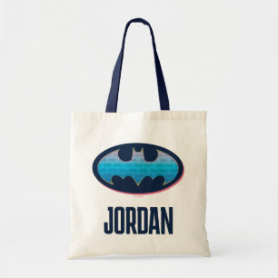 Batman Pink & Blue Symbol Tote Bag