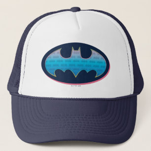 Batman Pink & Blue Symbol Trucker Hat