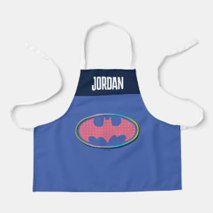 Batman Pink Polka Dot Logo Apron