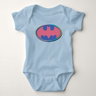 Batman | Pink Polka Dot Logo Baby Bodysuit