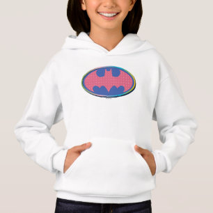 Batman   Pink Polka Dot Logo Hoodie