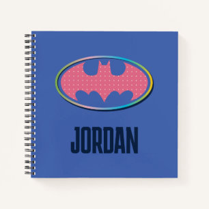 Batman   Pink Polka Dot Logo Notebook