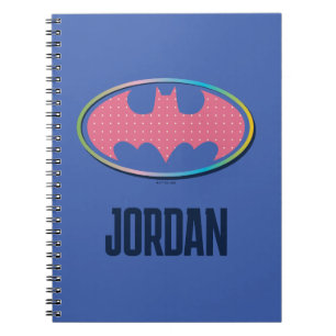 Batman   Pink Polka Dot Logo Notebook