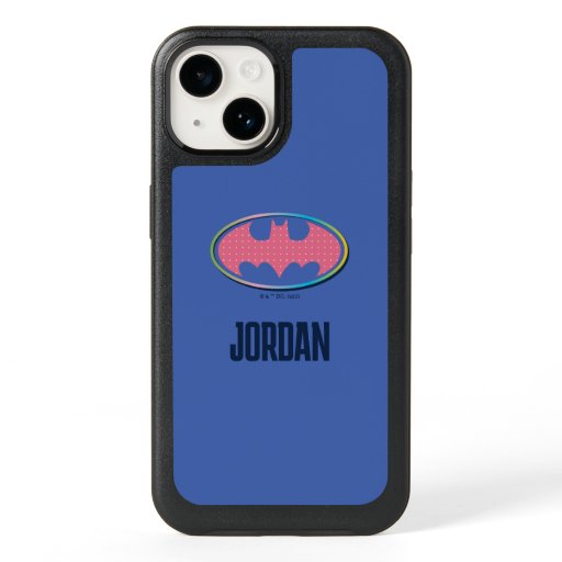 Batman | Pink Polka Dot Logo OtterBox iPhone 14 Case