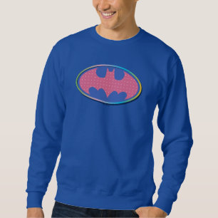 Batman Pink Polka Dot Logo Sweatshirt