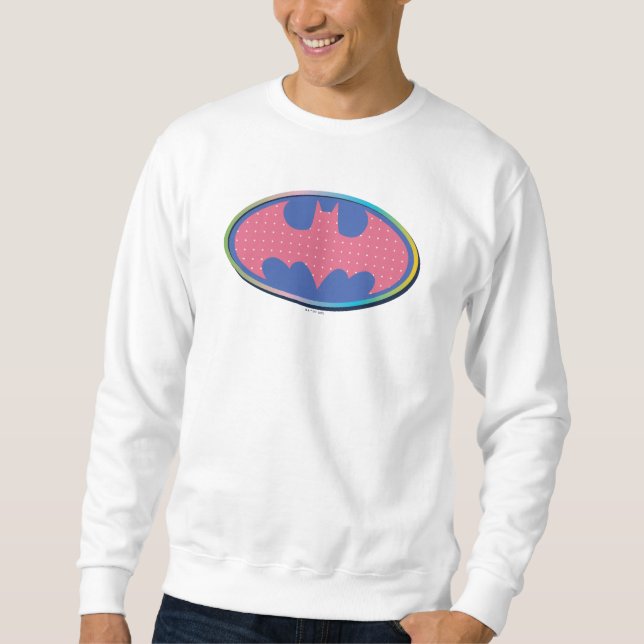 Batman | Pink Polka Dot Logo Sweatshirt (Front)