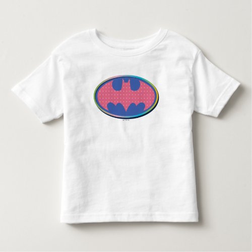 Batman  Pink Polka Dot Logo Toddler T_shirt