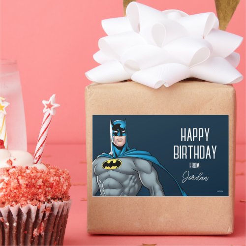 Batman Protector  Happy Holidays Rectangular Sticker