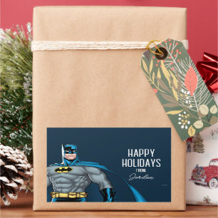Batman Protector   Happy Holidays Rectangular Sticker