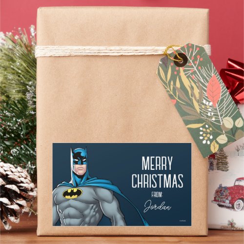 Batman Protector  Merry Christmas Rectangular Sticker