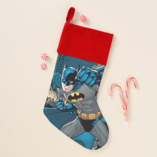Batman and Robin Christmas Stocking Cross Stitch Pattern.