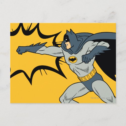 Batman Punch Postcard