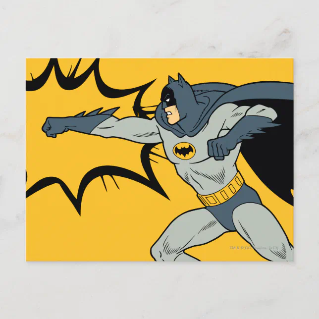 Batman Punch Postcard | Zazzle