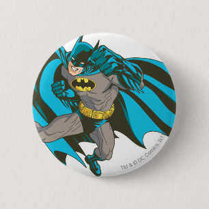 Batman Punching 1 Pinback Button