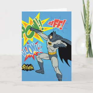 Batman Punching Graphic Card