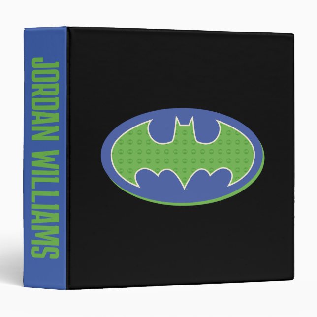 Batman | Purple & Green Symbol 3 Ring Binder (Front/Spine)