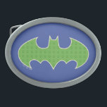 Batman | Purple & Green Symbol Belt Buckle<br><div class="desc">Check out this Batman Symbol in cool neon colors!</div>