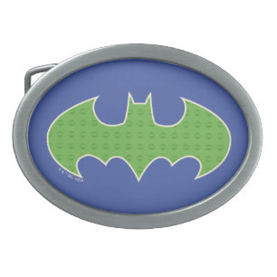 Batman Purple & Green Symbol Belt Buckle