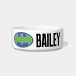 Batman | Purple & Green Symbol Bowl<br><div class="desc">Check out this Batman Symbol in cool neon colors!</div>