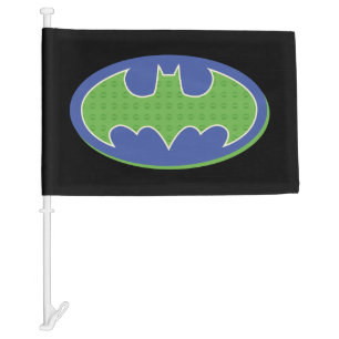 Batman   Purple & Green Symbol Car Flag