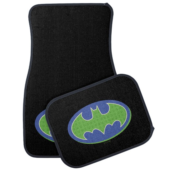 Batman | Purple & Green Symbol Car Floor Mat (Set)