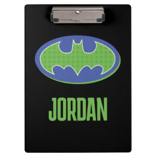 Batman Purple & Green Symbol Clipboard